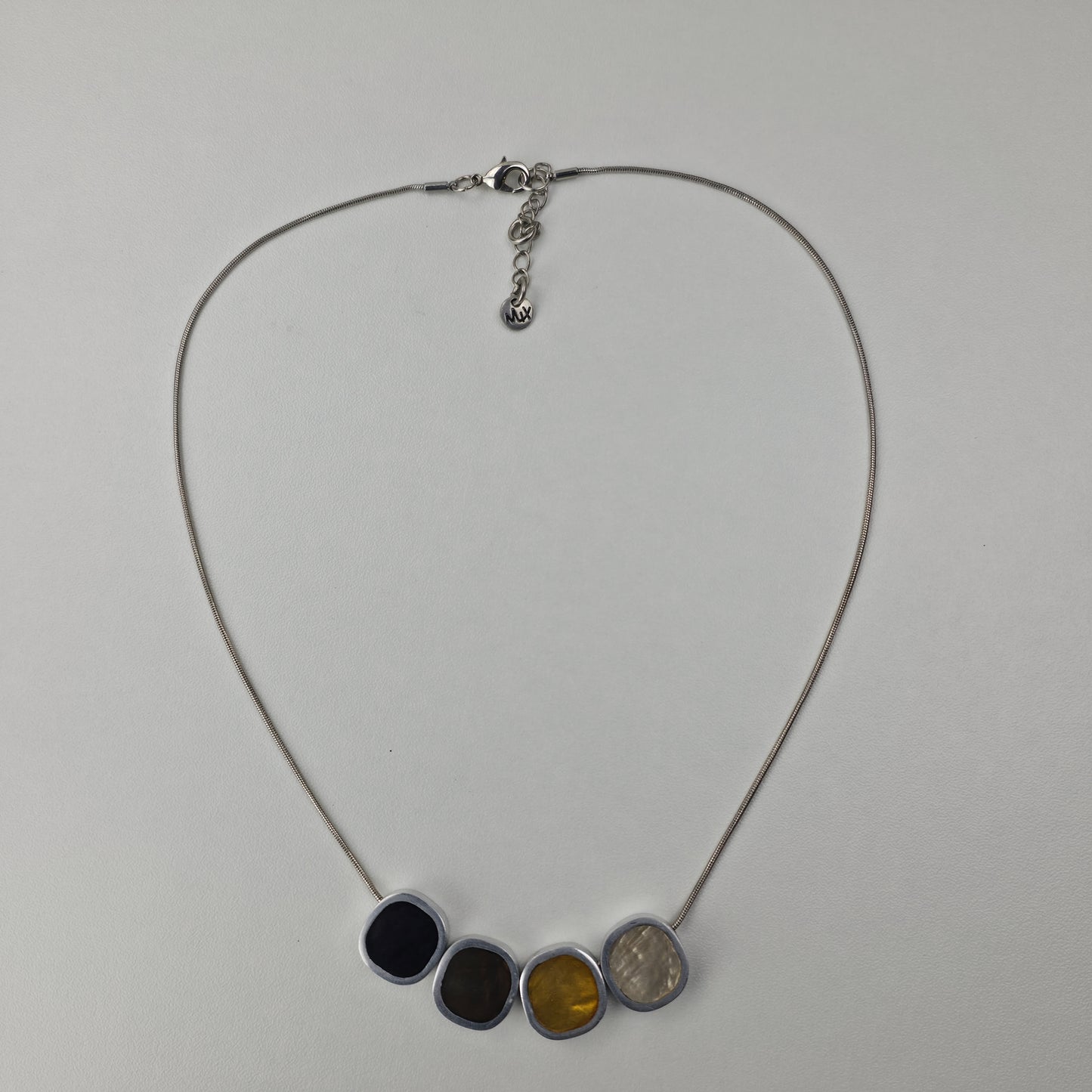 Handgemaakte Ketting Vier Cirkels – Multi Kleuren Design