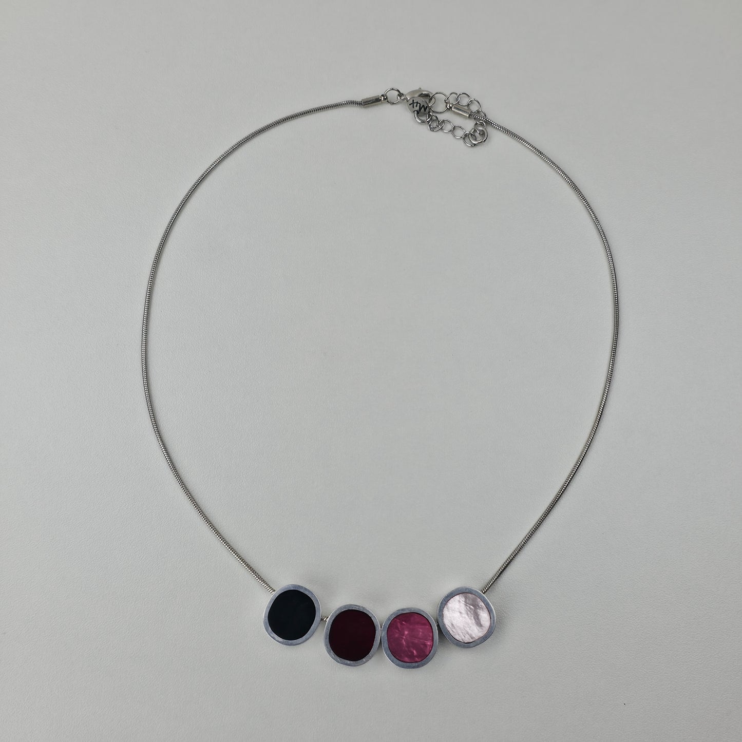 Handgemaakte Ketting Vier Cirkels – Multi Kleuren Design