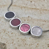 Handgemaakte Ketting Vier Cirkels – Multi Kleuren Design