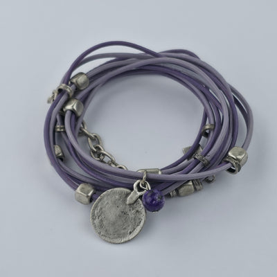 Handgemaakte Lila Multi-Strand Armband