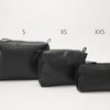 Leather Cosmetic Bag, Black - Small