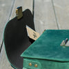 Natural Leather Saddle Bag Large – Green