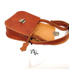 Natural Leather Saddle Bag Medium – Light Brown
