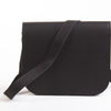 Natural Leather Saddle Bag Large – Black