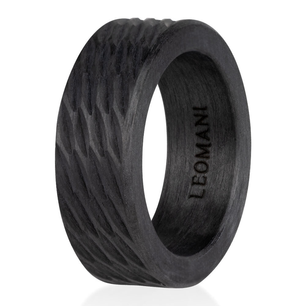 Carbon Fiber Ring LAUVA for Men