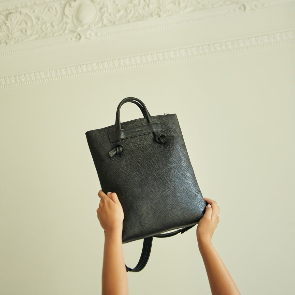 Minimal Leather Backpack ALICE ARM