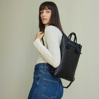 Minimal Leather Backpack ALICE ARM