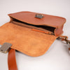 Natural Leather Saddle Bag Mini - Light Brown