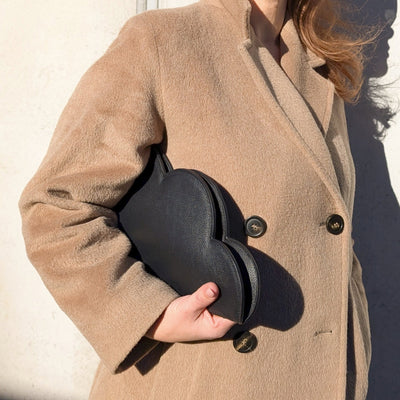 Leather Clutch Bag Cloud