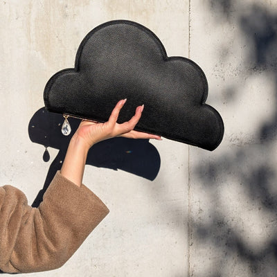 Leather Clutch Bag Cloud