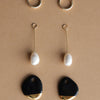 Arp Pearl And Porcelain Earrings - Black