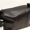 Leather Cosmetic Bag, Black - Medium