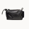 Leather Cosmetic Bag, Black - Small