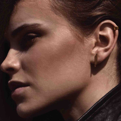 Flat Upper Ear Cuff - Gold