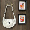 Hobo Bag Heart - White