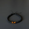 Lava Stone Bracelet with Amber and Tiger Eye