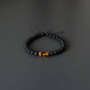 Lava Stone Bracelet with Amber and Tiger Eye
