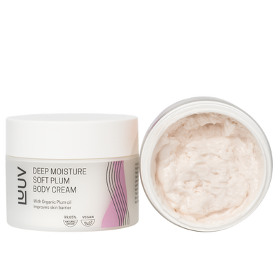 Natural Deeply Moisturizing Body Cream with Plum Oil, 200ml