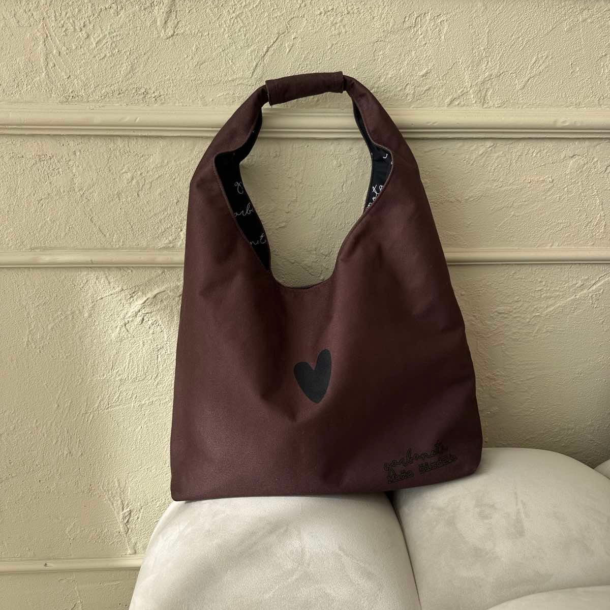 Moon Bag Heart - Brown