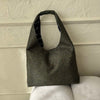 Moon Bag Heart - Khaki Polka Dots