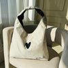 Moon Bag Heart - White