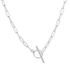 Paper Clip Choker - Silver