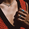 Paper Clip Choker - Silver