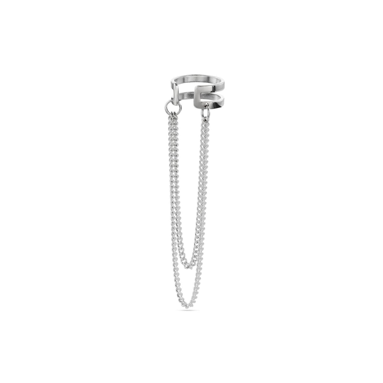 Revolve Ear Cuff - Silver