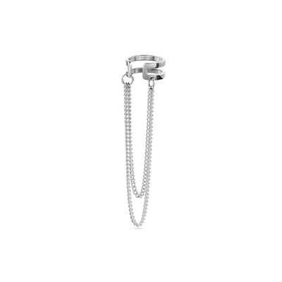 Revolve Ear Cuff - Silver