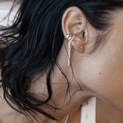 Revolve Ear Cuff - Silver