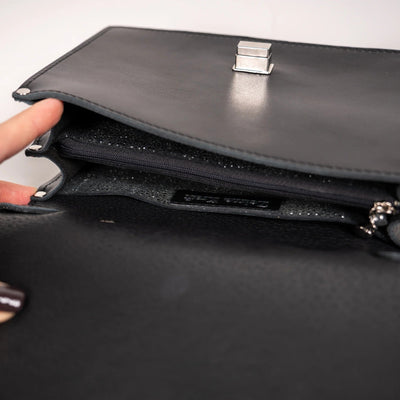  Small Briefcase Handbag - Black